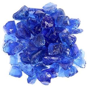 AZ Terraskachels, vuurkorf, vuurglas, oceaanblauw, 4,5 kg
