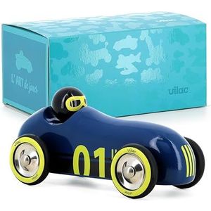 VILAC - Old Sport Compet' Nachtblauw – Imitatie – Verkeer – 1 houten auto Old Sport Compet' Nachtblauw – kruipspelletjes voor kinderen van hout – speelgoed voor kinderen vanaf 2 jaar – 2290K