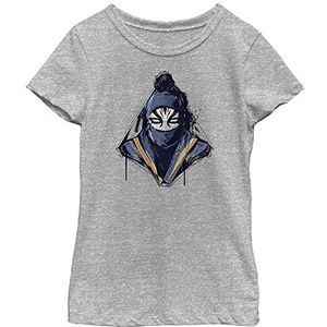 Marvel Shang -Chi Masked Girl's Heather Crew T-shirt, Athletic Heather, XS, Atletische heide, XS