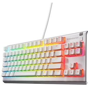 SteelSeries - Apex 3 TKL - Gaming Toetsenbord - Wit - Compact Formaat - RGB Verlichting