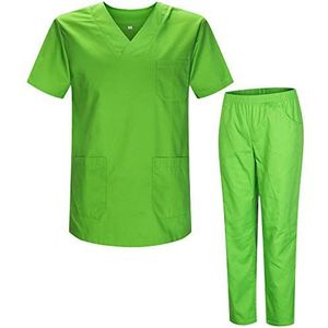 MISEMIYA Sanitair Uniform Set Bz-817-8312, Groen, Maat S