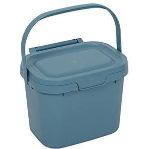 Addis Everyday Kitchen Food Waste Compost Caddy Bin, 4,5 liter, Air Blue, 518695