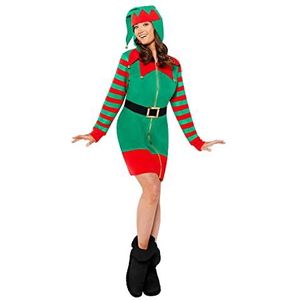 amscan 9915754 - Dames Kerst Jolly Elf Fancy Dress Kostuum Maat: S/M