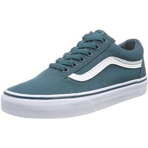 Vans Old Skool, uniseks sneakers voor volwassenen, Groen Canvas Deep Teal True White, 38 EU