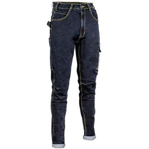 Cofra V495-0-00.Z60 CABRIES jeansbroek, 70% katoen, 28% polyester, 2% elastaan, 330G-M², jeansblauw, maat 60