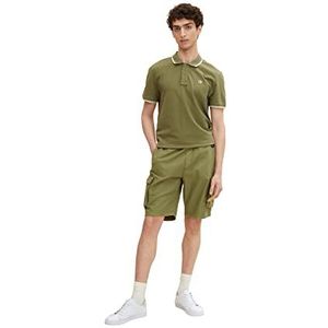 TOM TAILOR Denim Uomini Cargo Sweat bermuda shorts 1031434, 11209 - Felt Green, L