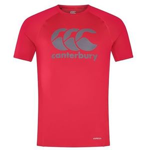 Canterbury Superlight T-shirt met groot logo, vlag rood XXL