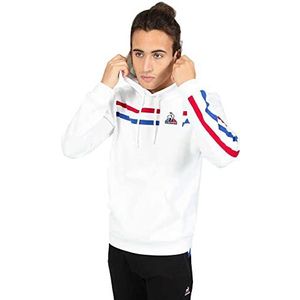 Le Coq Sportif Tri Hoody Nr. 1 M sweatshirt met capuchon, New Optical White, maat S
