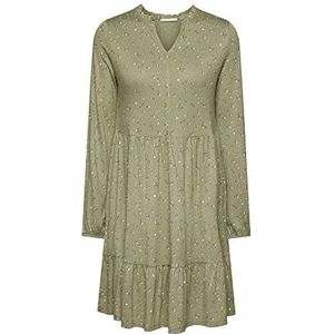 edc by ESPRIT Dames 992CC1E306 jurk, 348/LIGHT Khaki 4, M, 348/Light Khaki 4, M