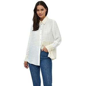 Peppercorn Lene shirt met lange mouwen | Witte damestops | Lenteshirt Dames | Maat M