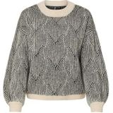 Pieces - JENNA - Gebreide Pullover - Comfort Fit - Gestreept