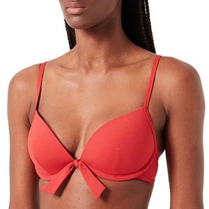 ESPRIT Dames Hamptons Beach Rcspad Plun.Bra Bikini, Rood, 70B / 46