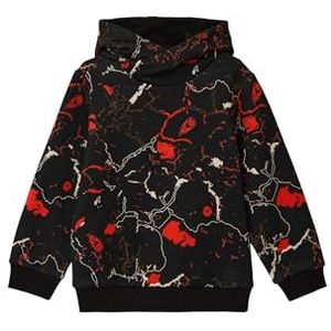 s.Oliver Jongens sweatshirt met capuchon en allover print, 99a1, 116 cm