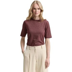 TOM TAILOR T-shirt voor dames, 16427, bordeauxrood, XL