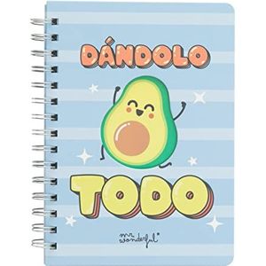 Mr. Wonderful Avocado-notitieboek, alles geven