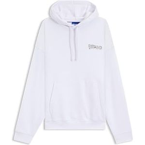 HUGO Nyrohood sweatshirt voor heren, wit, L