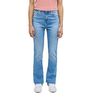MUSTANG Dames Style Georgia Skinny Flared Jeans, Medium Blauw 402, 33W / 34L, middenblauw 402, 33W x 34L