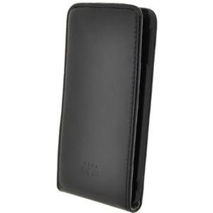 4-OK Flip One beschermhoes voor Sony Xperia M, leer, zwart