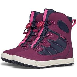 Merrell Snow Bank 4.0 WTRPF-Navy/Berry, uniseks kinderlaarzen, marineblauw, bessen, 33 EU