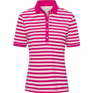 Style Cleo Polo Piqué Striped, magenta, 40