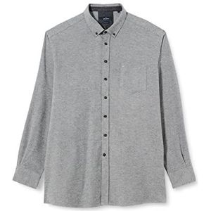Daniel Hechter Regular overhemd voor heren met button-down-kraag, lichtgrijs, 3XL