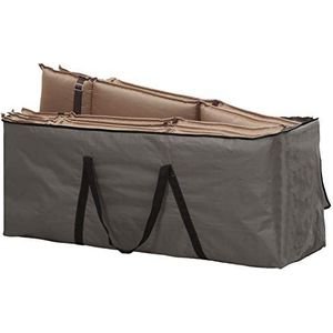 Opbergtas Voor Tuinmeubelkussens - 125 X 40 X 50 cm (4 – 6 Lounge- Tuinkussens) - Grijs / Antraciet