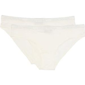 EMPORIO ARMANI Dames 2-Pack Brief, Wit/Wit, M, wit/wit, M