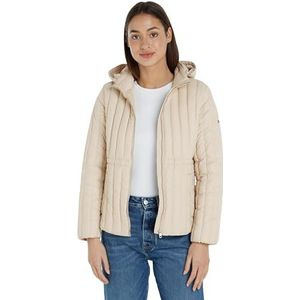 Tommy Hilfiger Vrouwelijke Lw Donsjack voor dames, Klassieke Beige, XXS