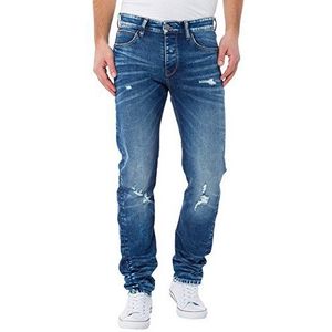 Cross Jack jeansbroek voor heren, blauw (Dark Mid Blue Used 336), 34W x 32L