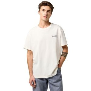 Wrangler - Vintage Fit - T-shirt - Gebroken Wit - Korte Mouwen
