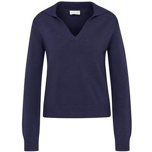 bugatti dames trui v-hals, Blauw-390, L