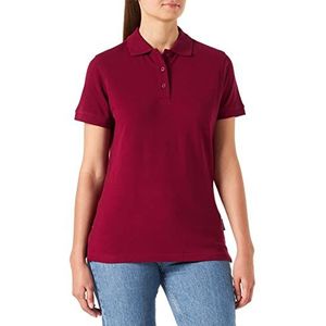 HRM Dames Zware Polo, Bordeaux, Maat 5XL I Premium Dames Poloshirt Gemaakt van 100% Katoen I Basic Polo Shirt Wasbaar tot 60°C I Hoogwaardige & Duurzame Dameskleding I Werkkleding