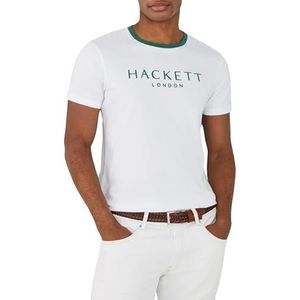 Hackett London Heren Hs Multi Polo T-shirt, Wit (Wit), M, Wit (wit), M