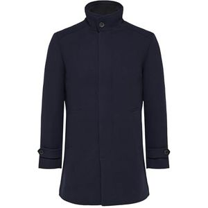 SELECTED HOMME Heren Slhreuben Wool Coat Noos korte jas, blauw, XL