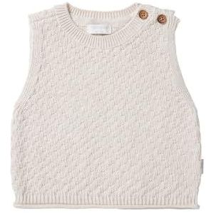 Noppies Baby Unisex Baby Terrell Mouwloze trui, Ras1202 Oatmeal - P611, 56 cm