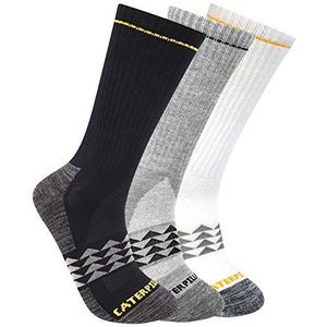 CAT Heren 3-pack Half Cushioned Crew Socks 3-Pack Half Cushioned Crew Socks, Multi Color (3 stuks), XL