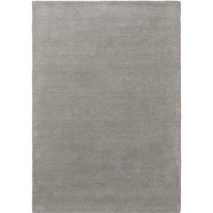 Benuta Wollen tapijt Bent Plain grijs 70x140 cm, 4053894837371