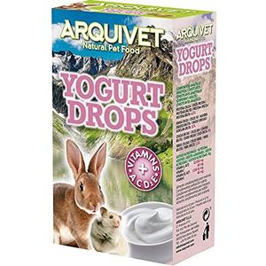 Arquivet Yoghurt Drops Snacks voor knaagdieren, 65 g