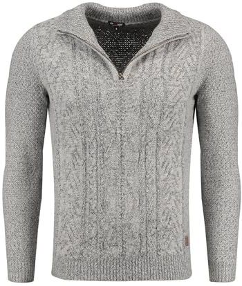 KEYLARGO Dignity Troyer pullover voor heren, lichtgrijs (1104), M