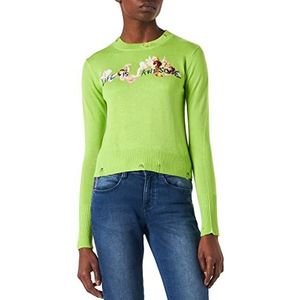 Desigual JERS_Julia Sweater voor dames, groen, L