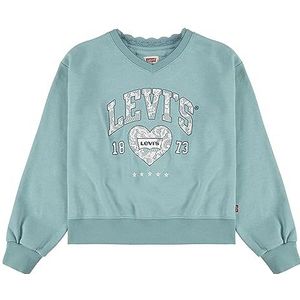 Levi's Meisjes Lvg Meet and Greet kant Trim v 4ej174 Sweatshirts, Aqua Zee Blauw, 10 Jaar