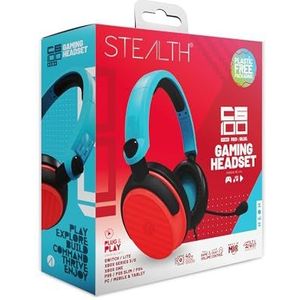Stealth C6-100 - Gaming Headset - Neon Blauw/Rood - Xbox PS4/PS5 Switch PC Mobile