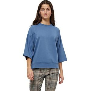 Minus Dames Mikia 3/4 mouw Sweat, Denim Blauw, L
