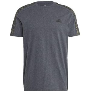 adidas Essentials Single Jersey T-shirt met korte mouwen voor heren, 3 strepen, 1 stuk