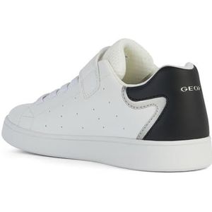 Geox J ECLYPER Boy A Sneakers, wit/zwart, 33 EU, wit zwart, 33 EU