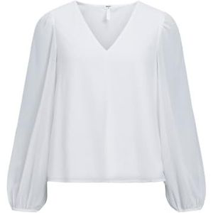 Object Vrouwelijke blouse met V-hals, cloud dancer, 36