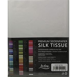 Premium zijdepapier gekleurd zijde tissue - 10 vellen (50 x 75 cm) - kleur naar keuze (cool grijs)