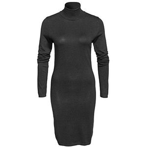 ICHI Dames gebreide jurk MAFA DR2, Mini, grijs (dark grey melange 10021), L