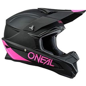 O'NEAL Motocross Helm 1SRS Solid, schwarz pink, M, 0634-1