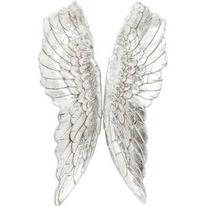 Kare Design wanddecoratie Angel Wings, accessoires, engelenvleugels, vleugeldecoratie, zilver, (H/B/D) 5x61x106cm